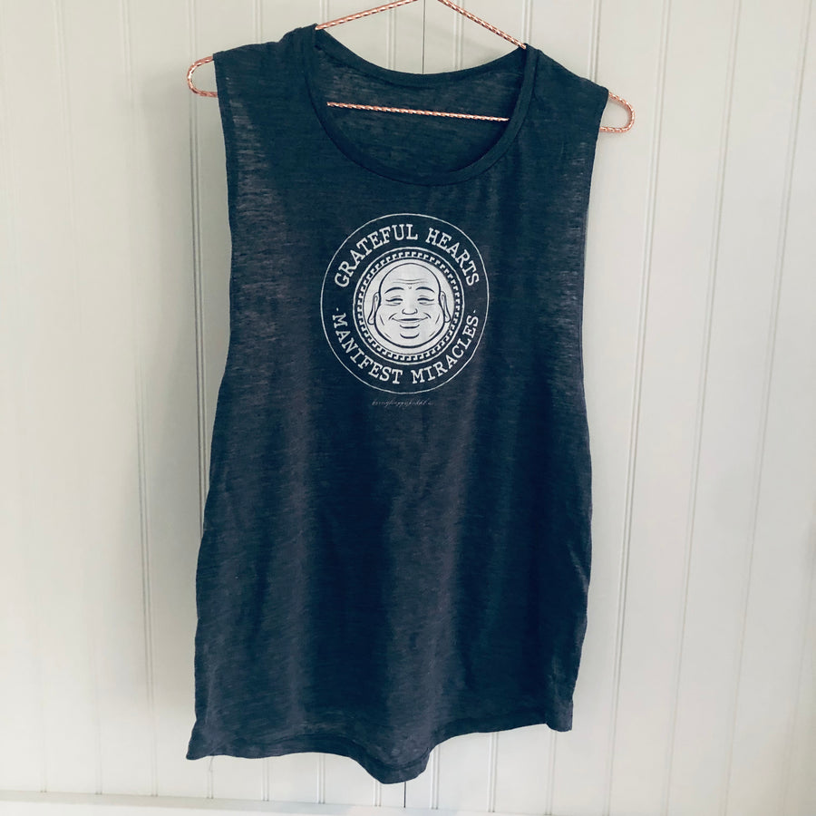 Grateful Hearts, Manifest Miracles Muscle Tank