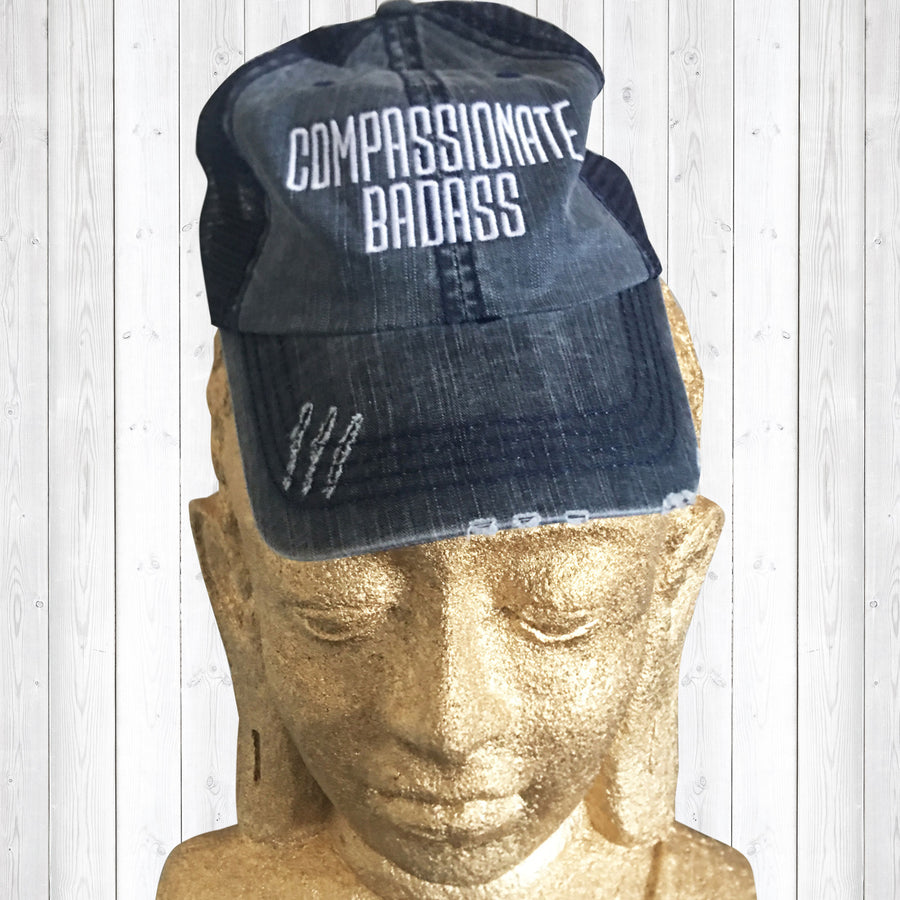 Compassionate Badass Trucker - Being Happy Buddha