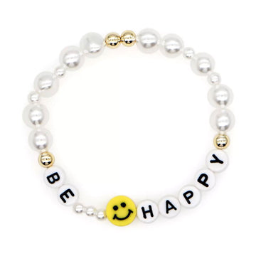 Be Happy Stretchy Bracelet