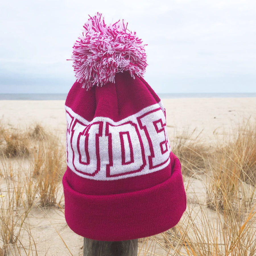 Gratitude Pompom Winter Beanie - Being Happy Buddha