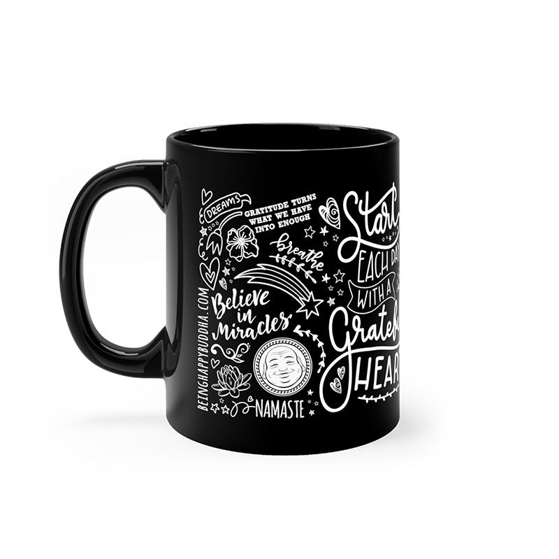 Happy Buddha Doodle Mug - Being Happy Buddha
