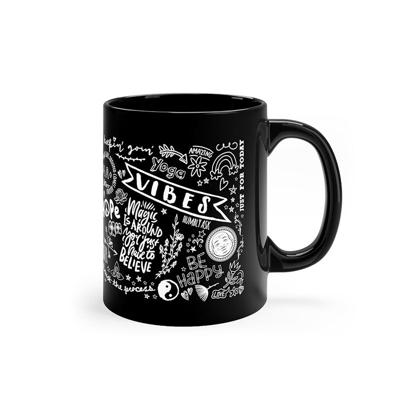 Happy Buddha Doodle Mug - Being Happy Buddha