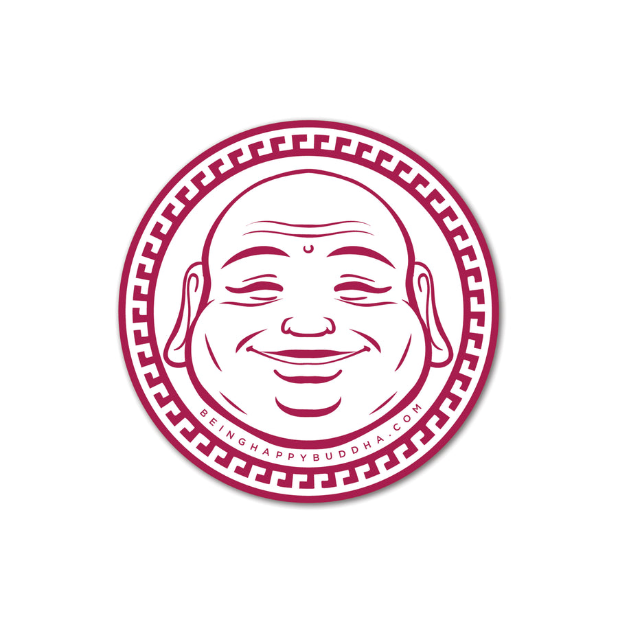 Happy Buddha Sticker - Being Happy Buddha
