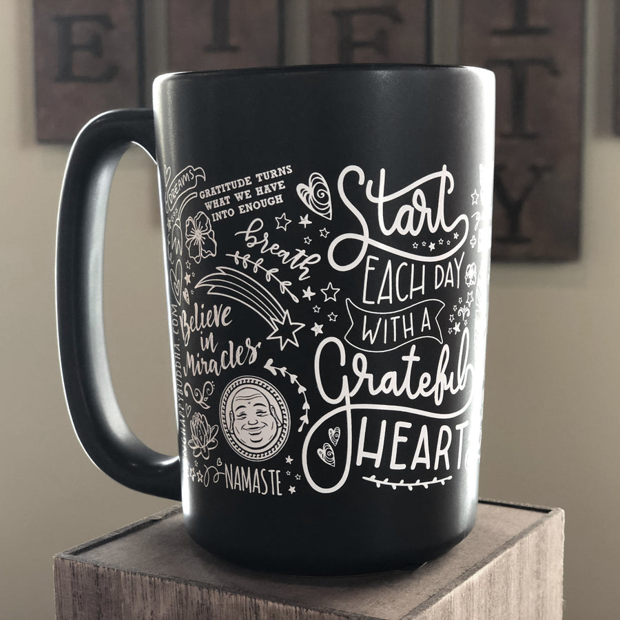 Happy Buddha Doodle Mug - Being Happy Buddha