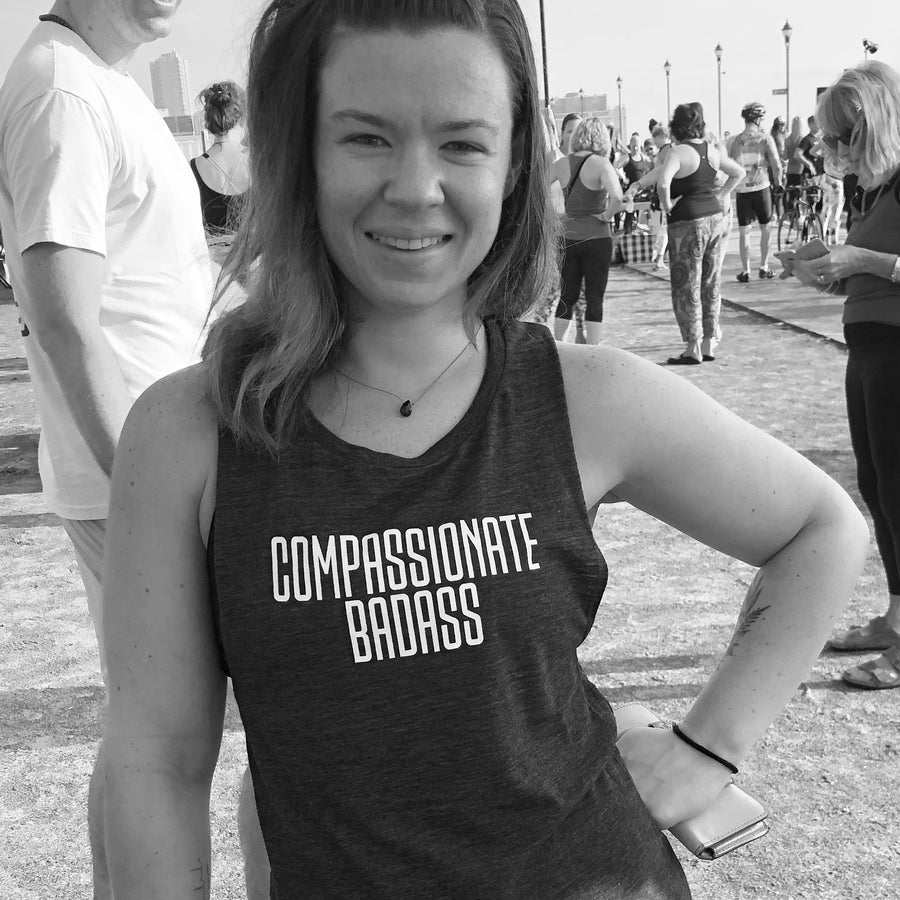 Compassionate Badass Muscle Tank - Being Happy Buddha