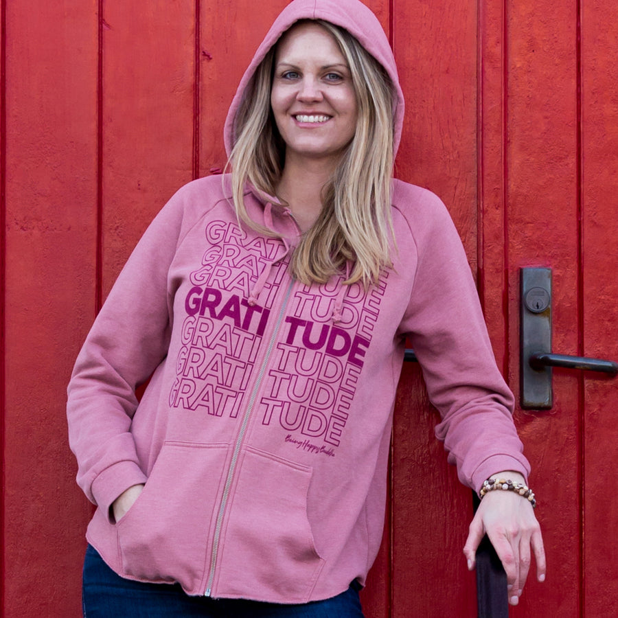 Gratitude Hoodie - Being Happy Buddha