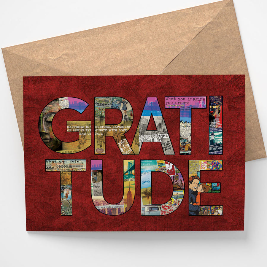 Gratitude Notecard - Being Happy Buddha