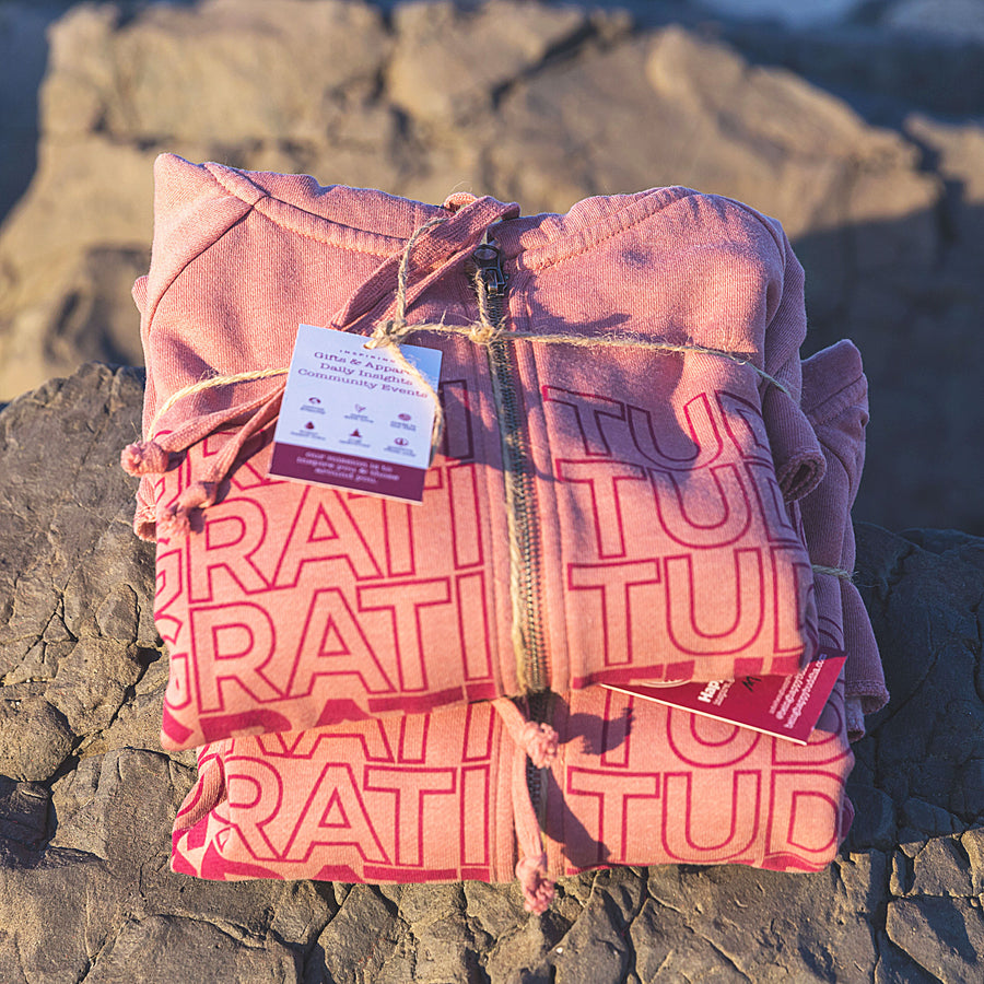 Gratitude Hoodie - Being Happy Buddha