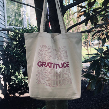 Gratitude Eco Organic Tote Bags