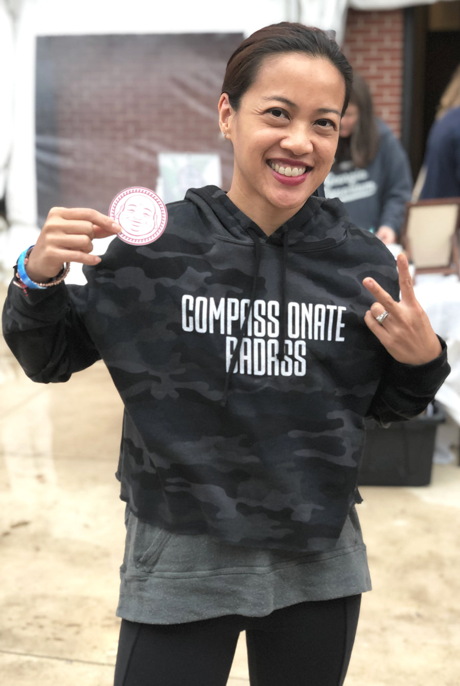 Compassionate Badass Crop Hoodie