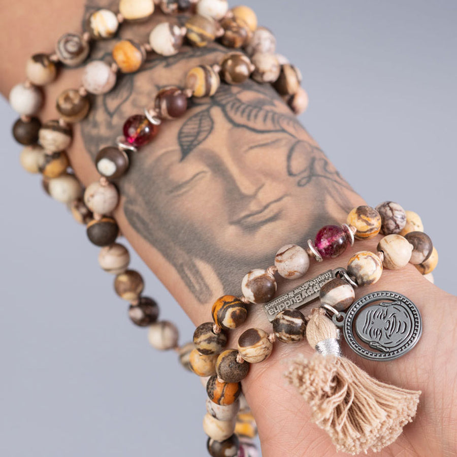 Happy Buddha 108 Beaded Mala - Being Happy Buddha