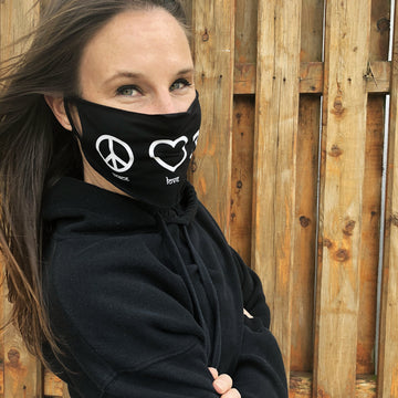 PEACE, LOVE, OM MASK - Being Happy Buddha