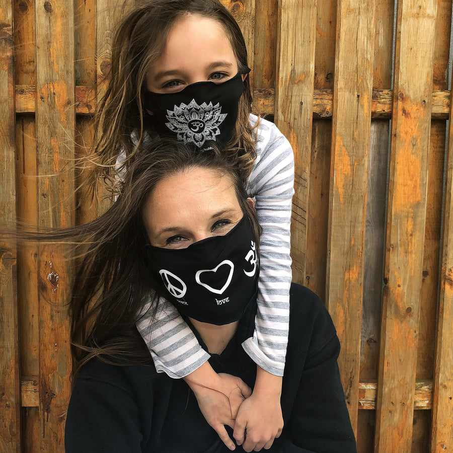 PEACE, LOVE, OM MASK - Being Happy Buddha
