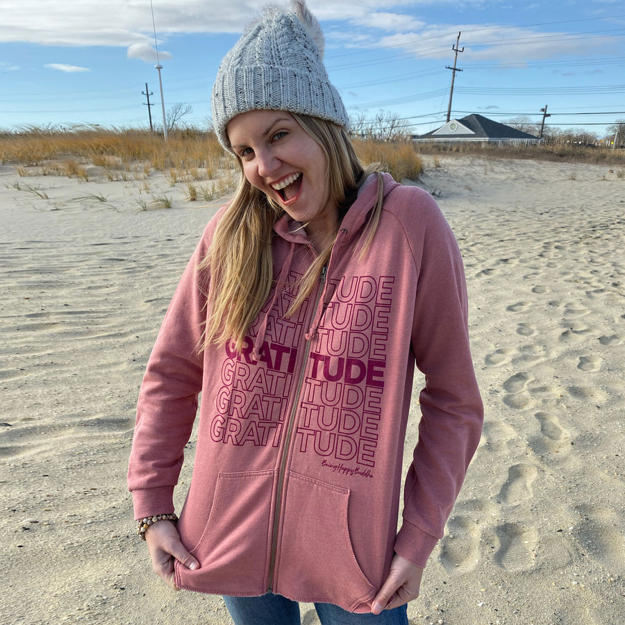 Gratitude Hoodie - Being Happy Buddha