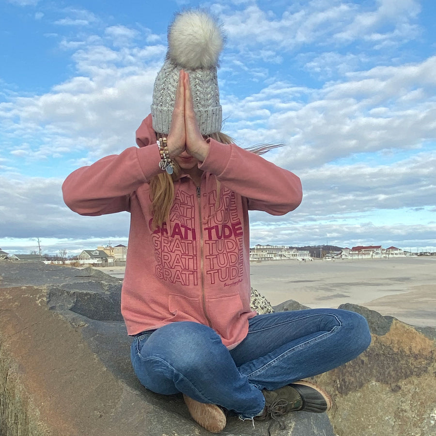 Gratitude Hoodie - Being Happy Buddha