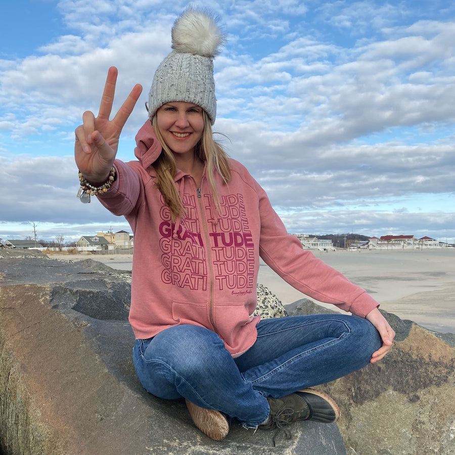 Gratitude Hoodie - Being Happy Buddha