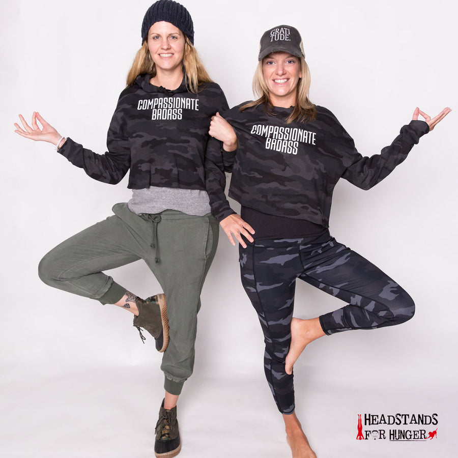Compassionate Badass Crop Hoodie