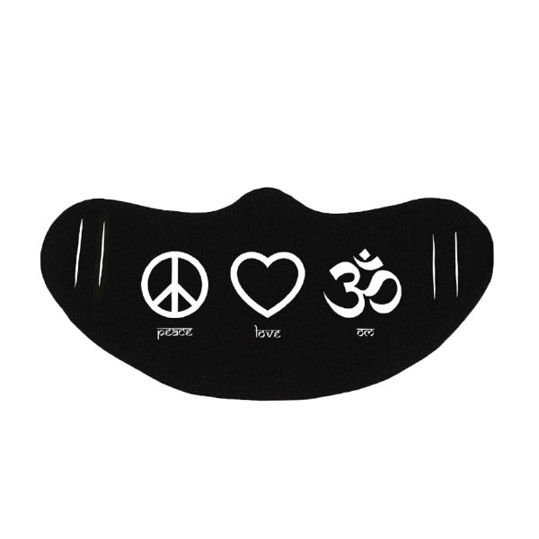 PEACE, LOVE, OM MASK - Being Happy Buddha