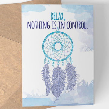 Dream Catcher Notecard - Being Happy Buddha