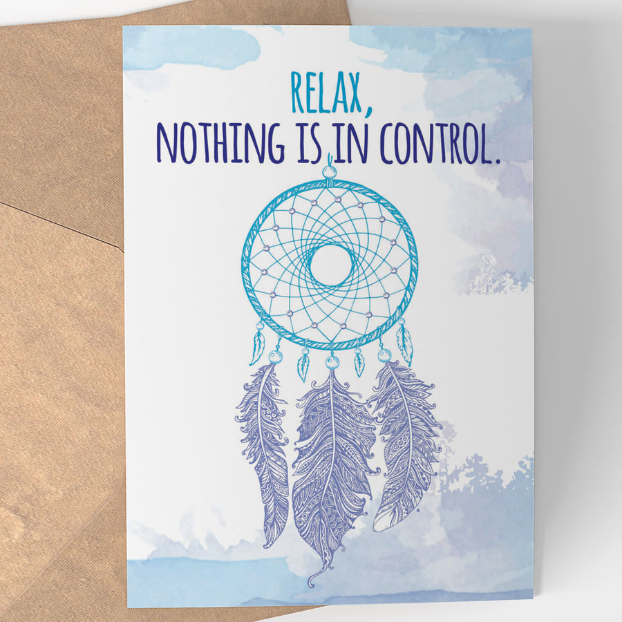 Dream Catcher Notecard - Being Happy Buddha